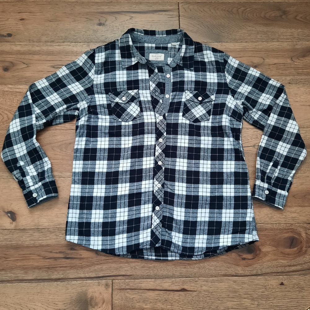 Original Weatherproof Plaid Flannel Button Shirt